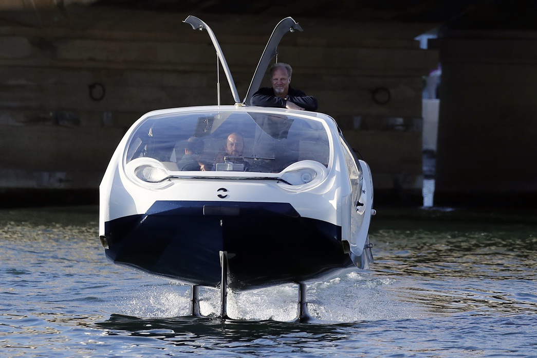 In Paris, they began testing a new water taxi in the form of capsules