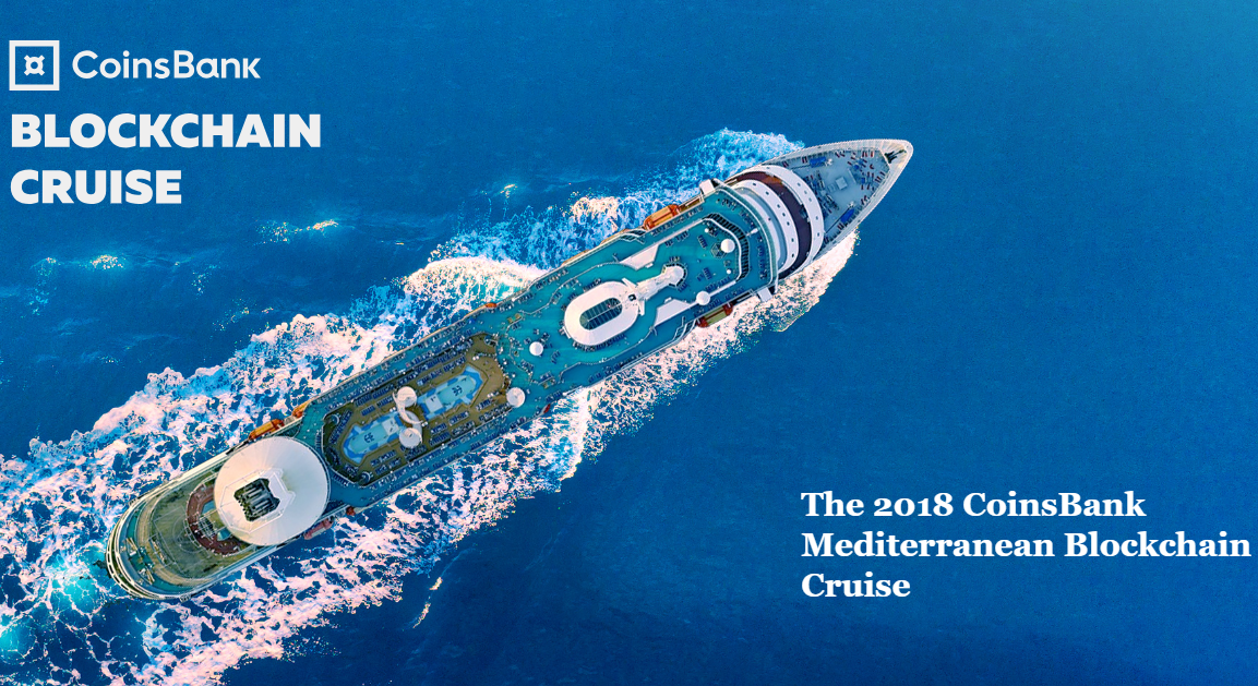 Cruzeiro CoinsBank Blockchain no Mar Mediterrâneo de 2018