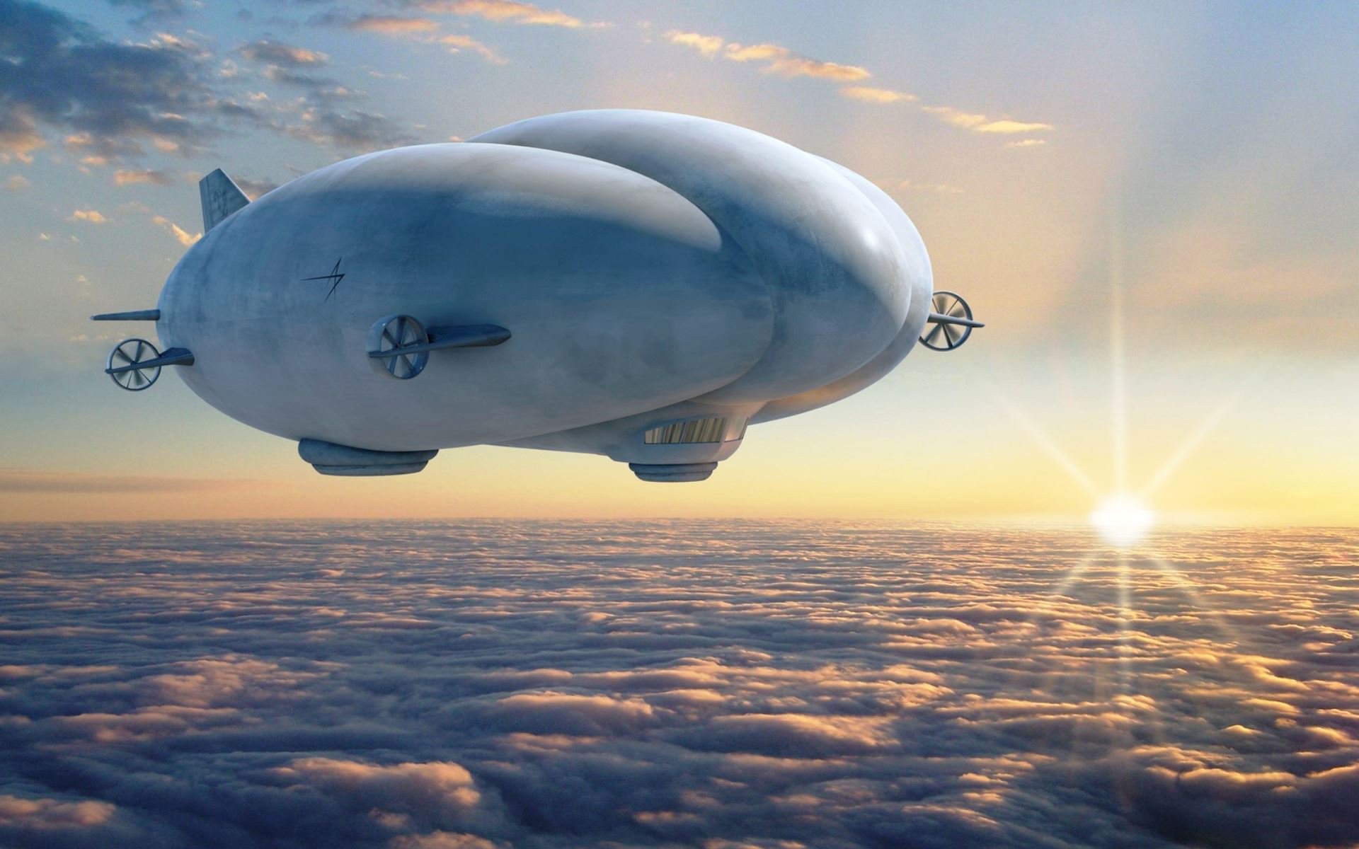 Airships can become a cheap and efficient replacement for cargo ships
