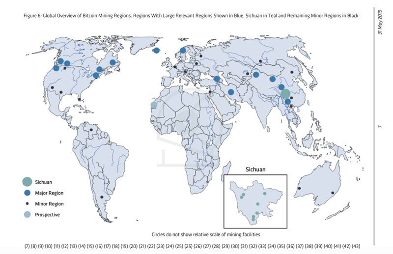 Which countries are mining Bitcoin - power distribution around the world