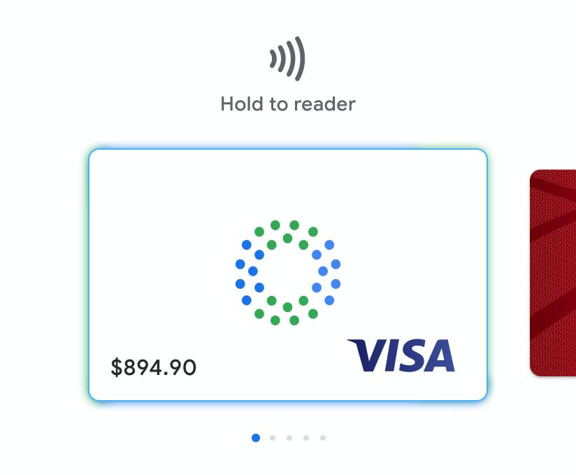 Google Pay Card Debit auf Visa