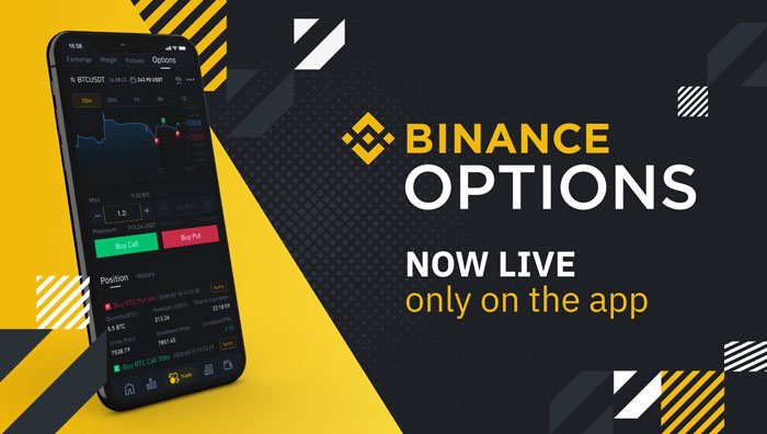 Binance launched Bitcoin options on iOS and Android