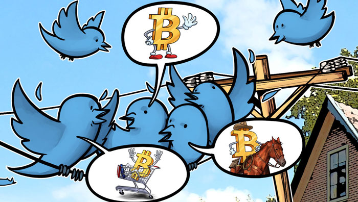 The popularity of Bitcoin on Twitter reached a historic high