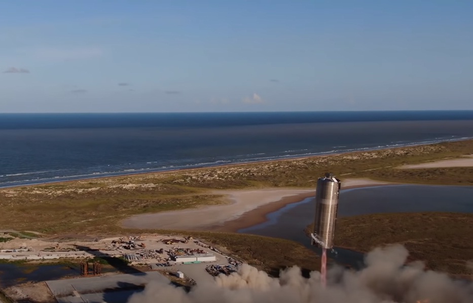 O protótipo do foguete de Marte da SpaceX conclui o primeiro vôo de teste