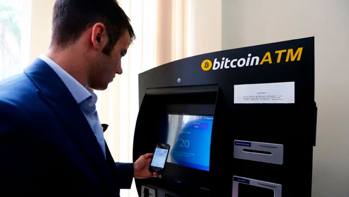 The number of bitcoin ATMs doubled over the year
