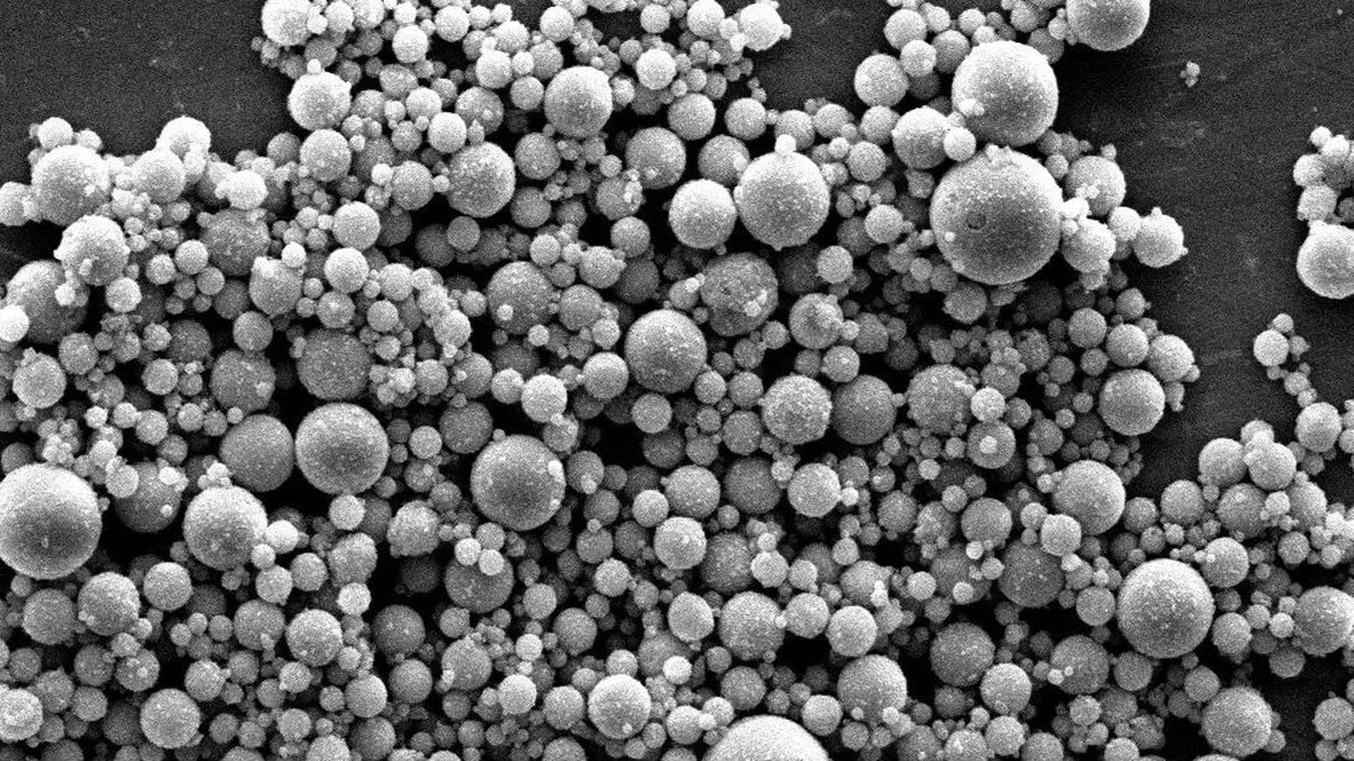 Microparticles have been invented that can self-assemble into large structures