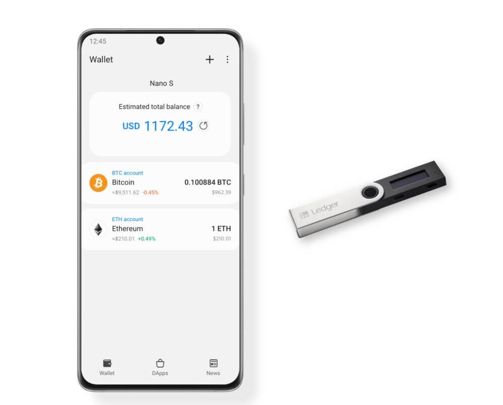 Samsung Galaxy can connect to Ledger hardware wallets