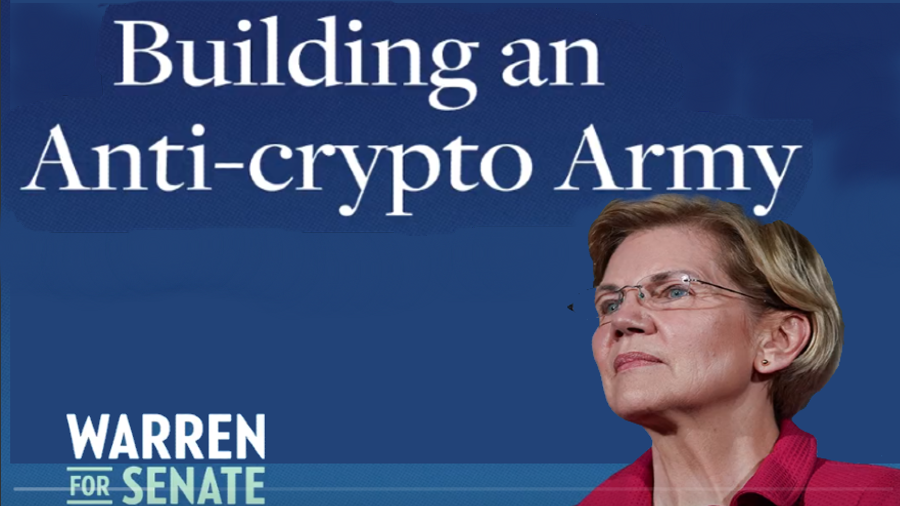 A senadora Elizabeth Warren pediu um “exército anti-cripto”