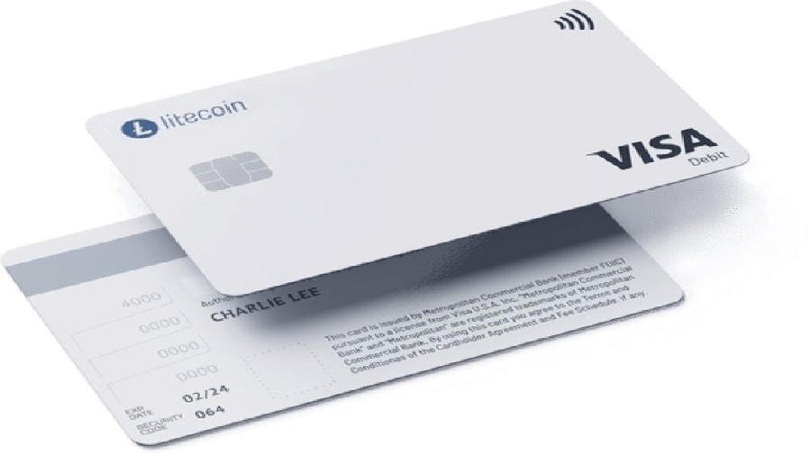 VISA Litecoin cards will stop working in the US from May 1